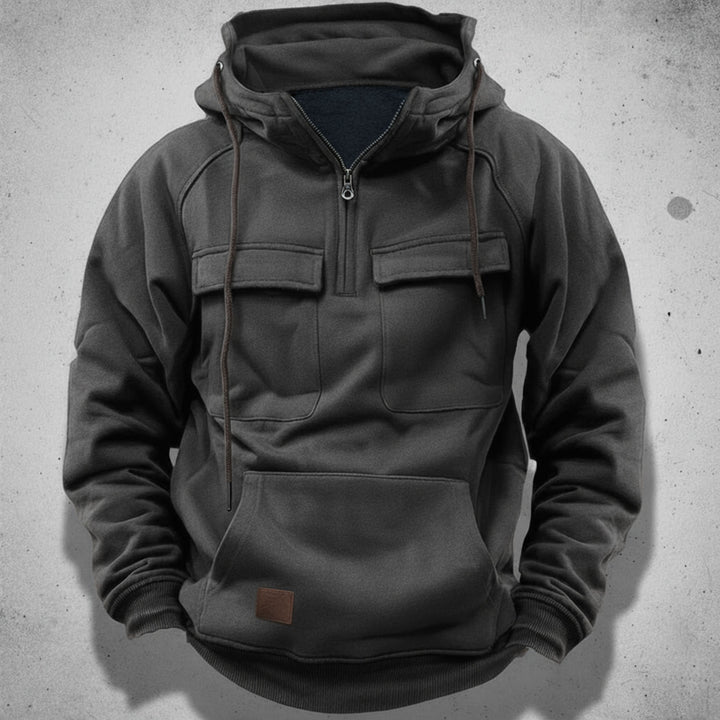 Men's Quarter Zip Hoodie: Ultimate Comfort & Versatile Style, view 5 - Elena Harper