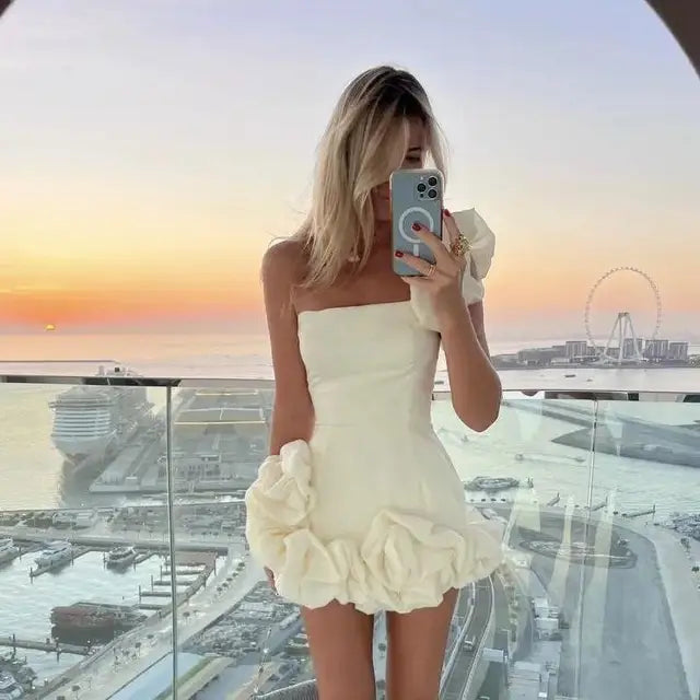 Melody - One-Shoulder Ruffled Dress