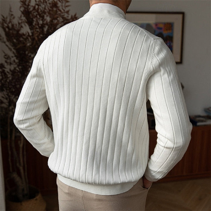 Men's Ribbed Vest with Deep V-Neck