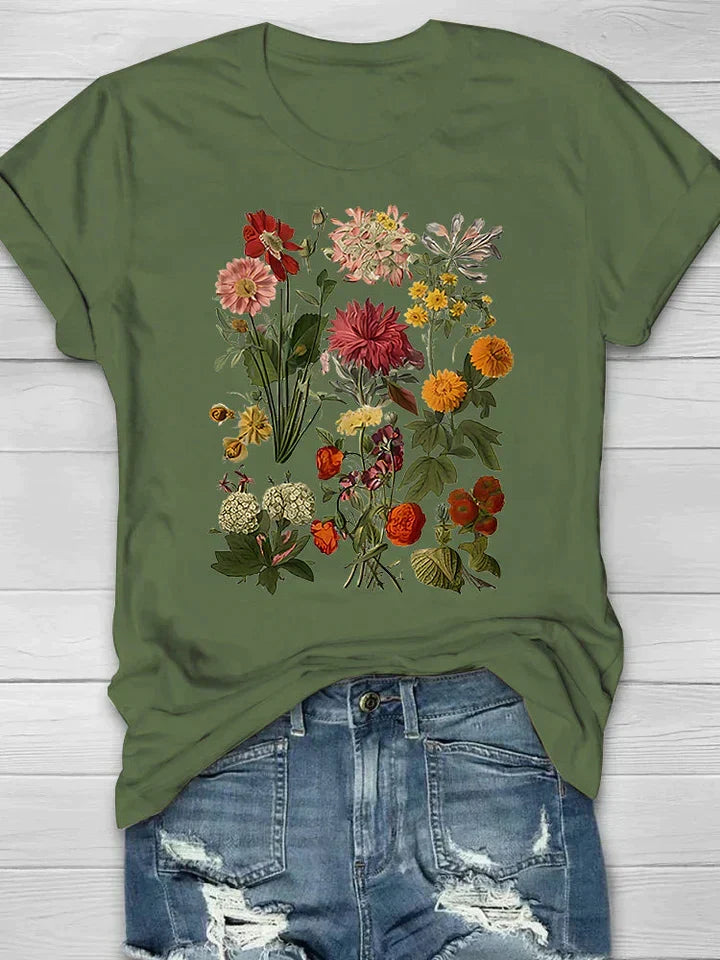 Vintage Shirt for Women | Floral Print & Summer Look