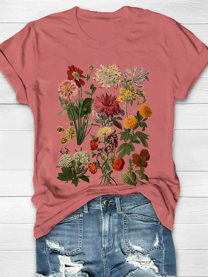 Vintage Shirt for Women | Floral Print & Summer Look