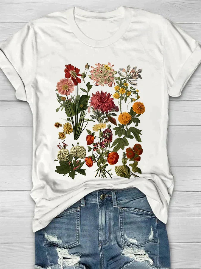 Vintage Shirt for Women | Floral Print & Summer Look