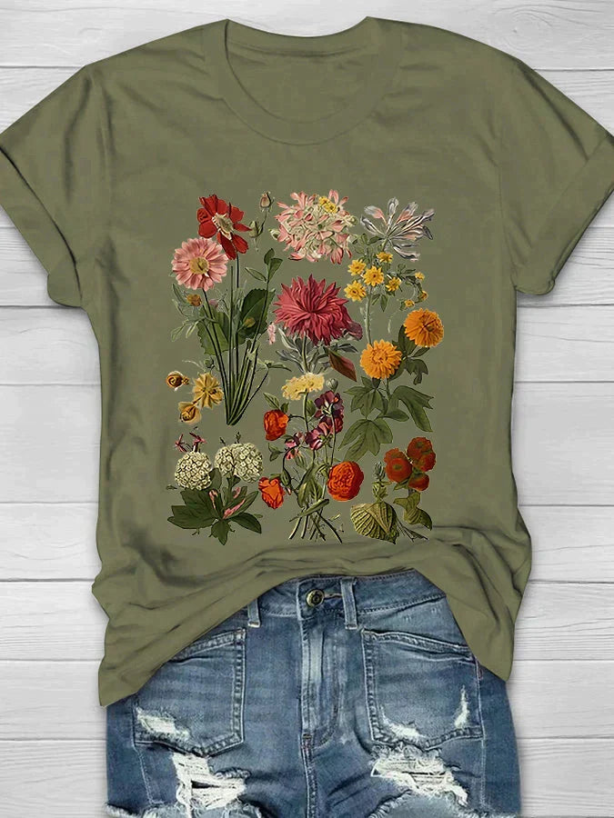 Vintage Shirt for Women | Floral Print & Summer Look