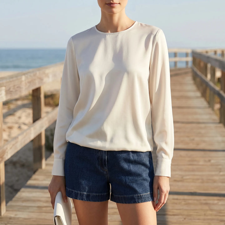 Waisted Denim Shorts