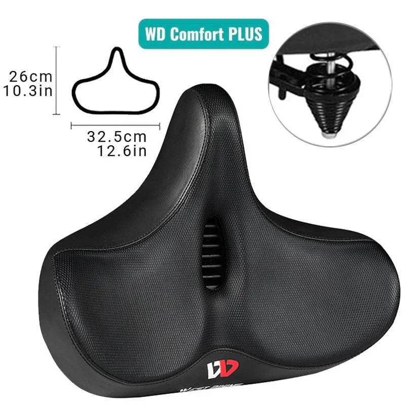 CyclePad Comfortable Bicycle Saddle with Extra Wide Seat, view 2 - Elena Harper