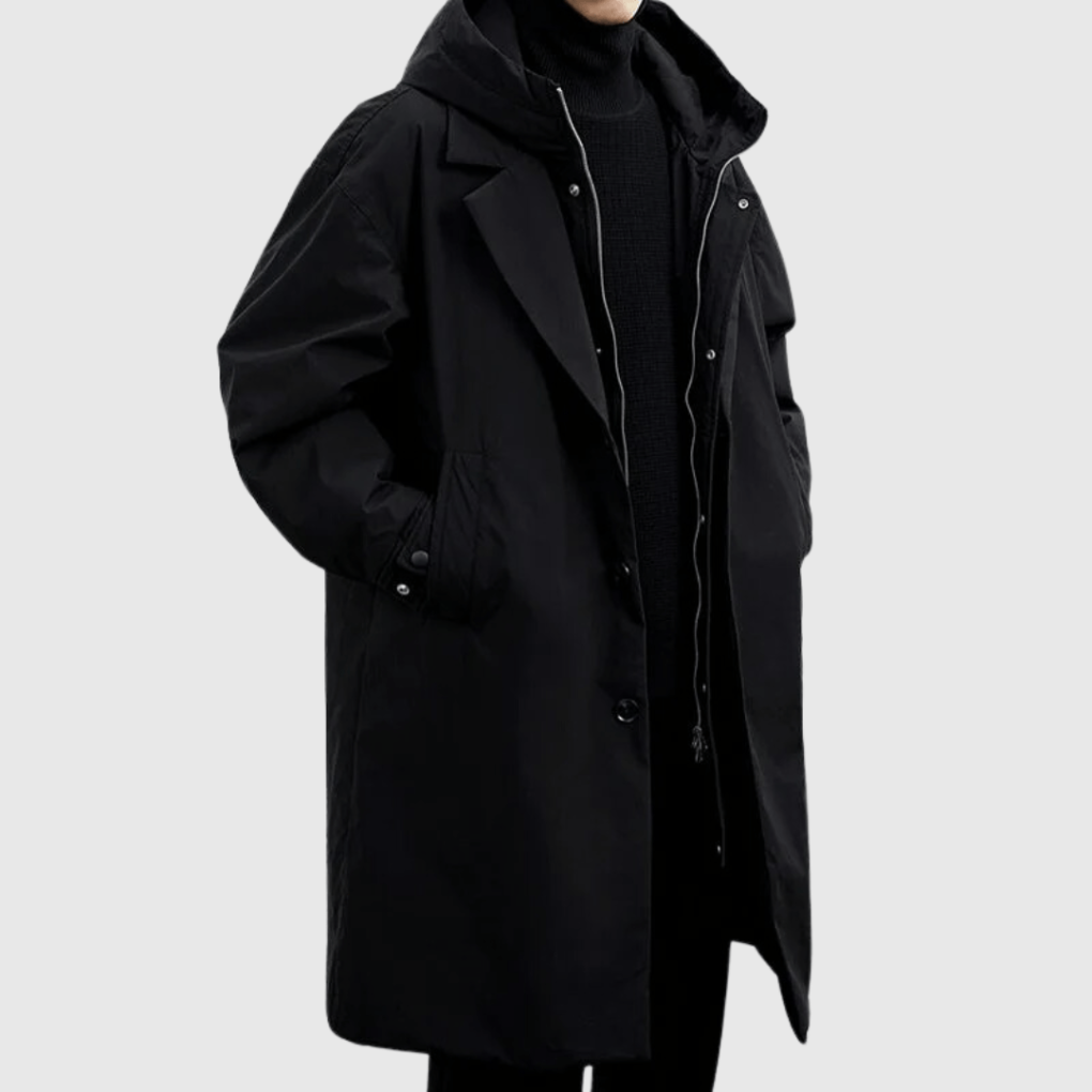 Men's All-Season Waterproof Jacket – Lightweight Windbreaker with Hood