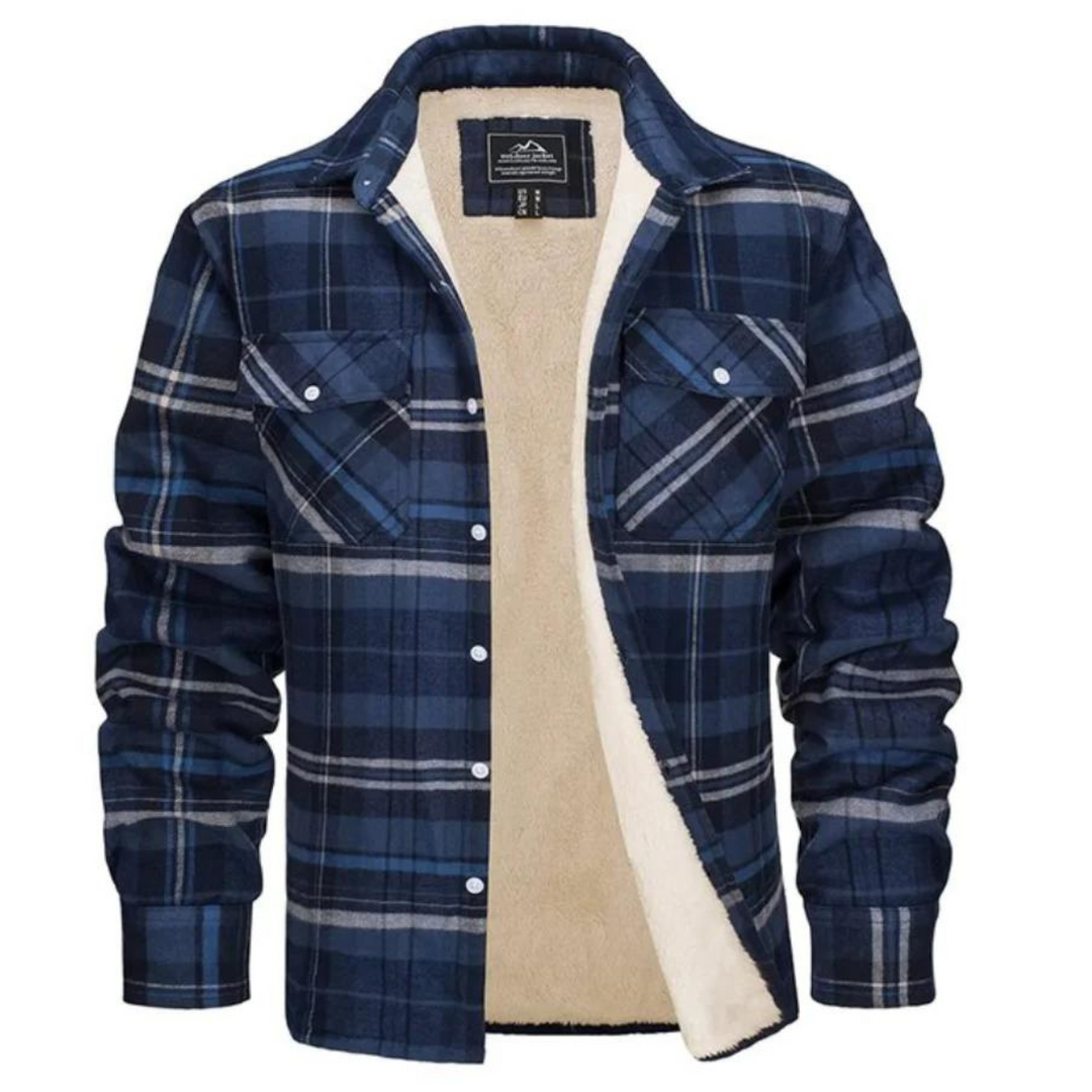Men's Plaid Winter Jacket