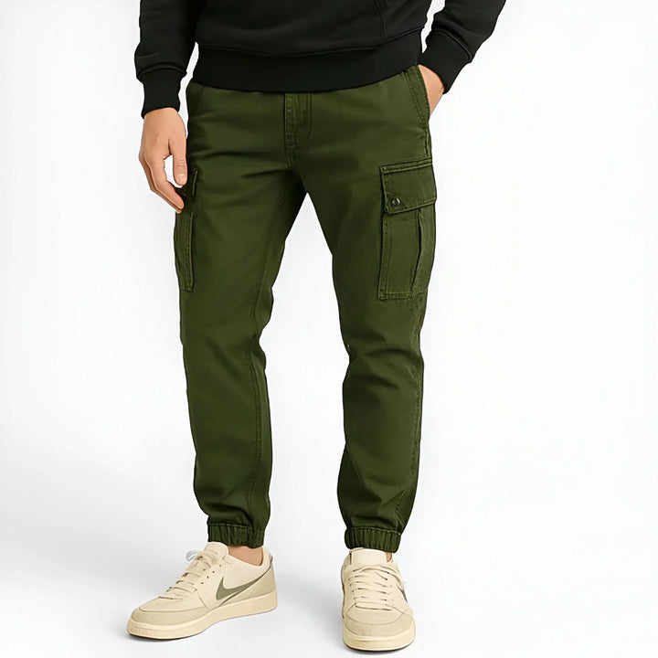 Cotton Cargo Pants for Men, view 7 - Elena Harper