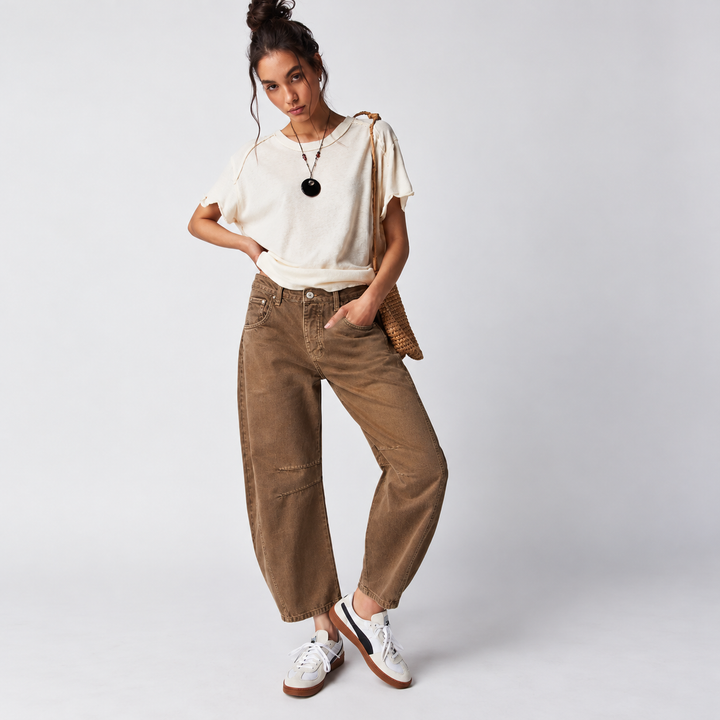 Women's High-Waisted Jeans – Relaxed Fit for Daily Use