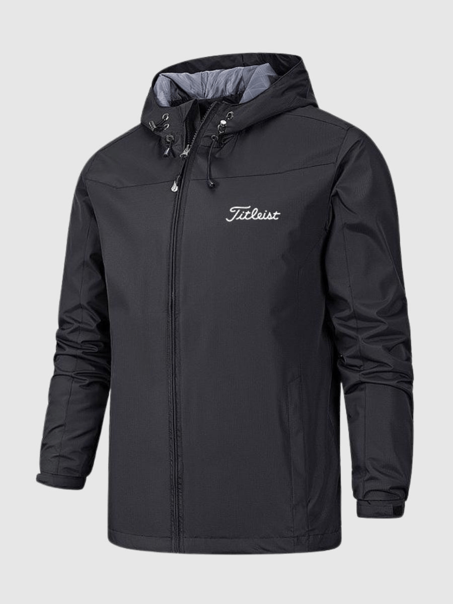 Men's Softshell Hooded Jacket with Sporty Cut
