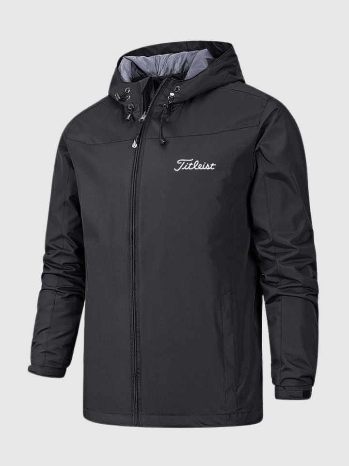 Men's Softshell Hooded Jacket with Sporty Cut