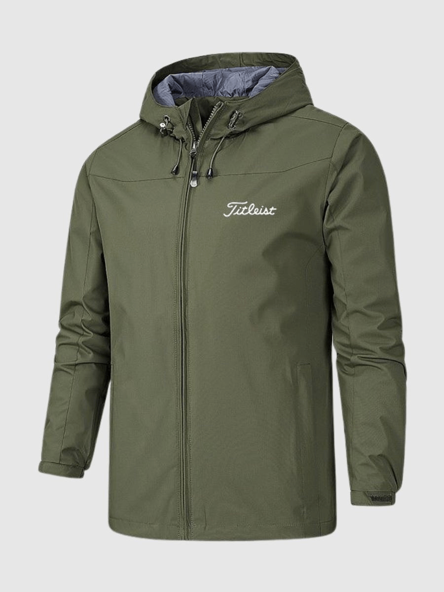 Men's Softshell Hooded Jacket with Sporty Cut
