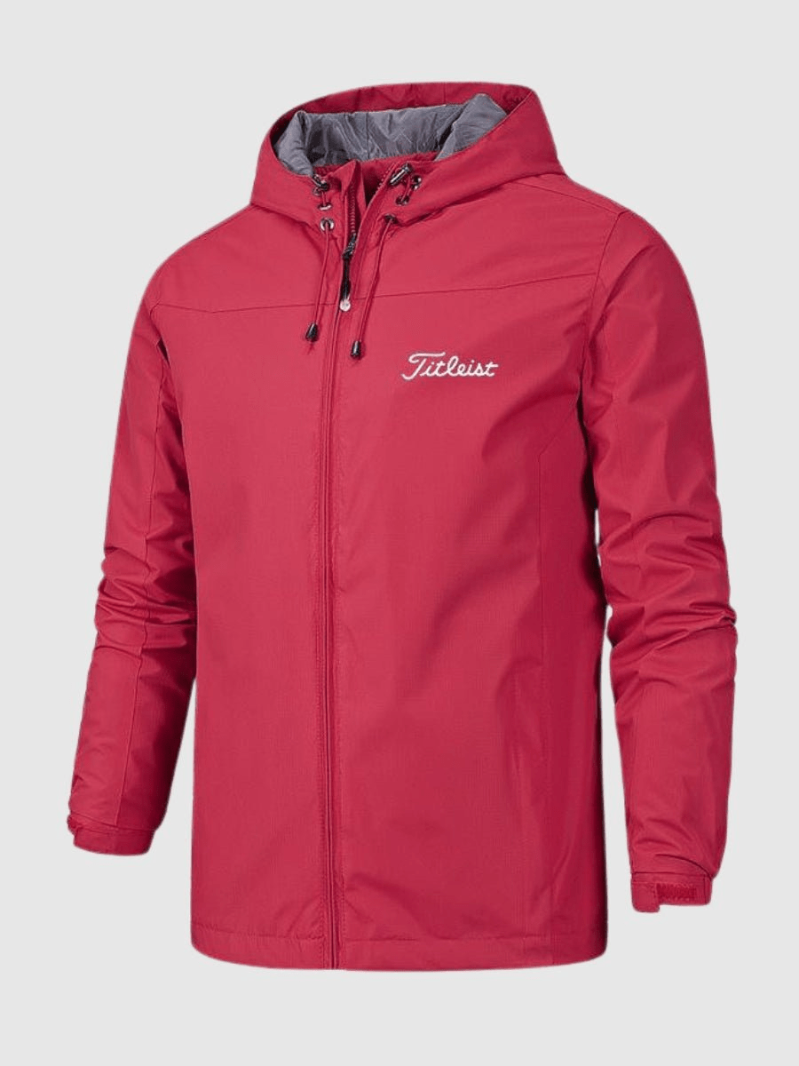Men's Softshell Hooded Jacket with Sporty Cut