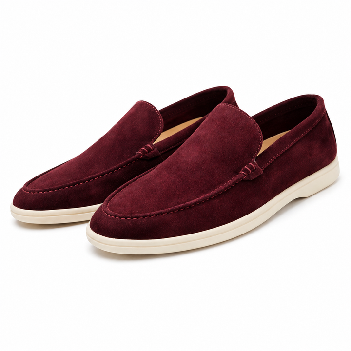 Leandro Soft Suede Loafers - Elena Harper