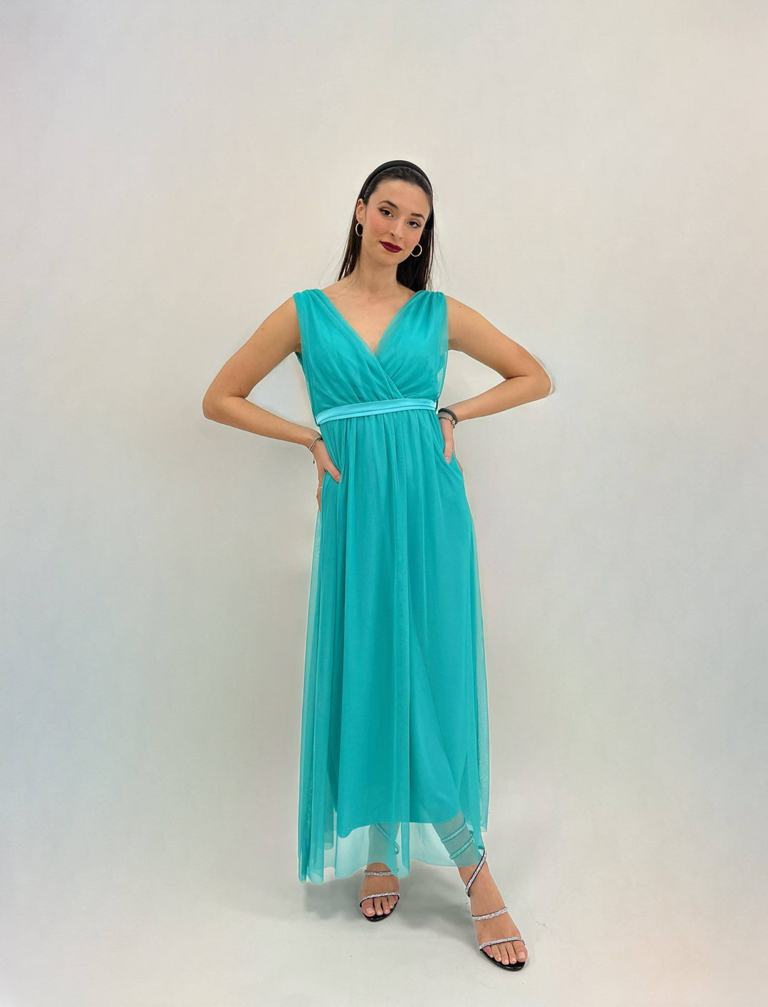 Karina™ Ariel dress by Emma & Rose Cape Town, elegant abiti with flowing fabric and intricate design.