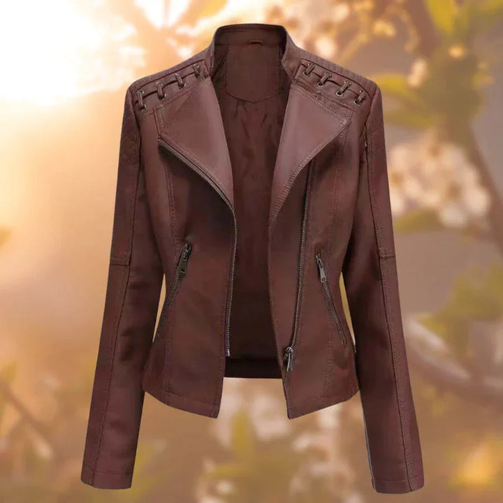 50% Off | Liana™ Stylish Leather Jacket for Women [Last Day Discount]