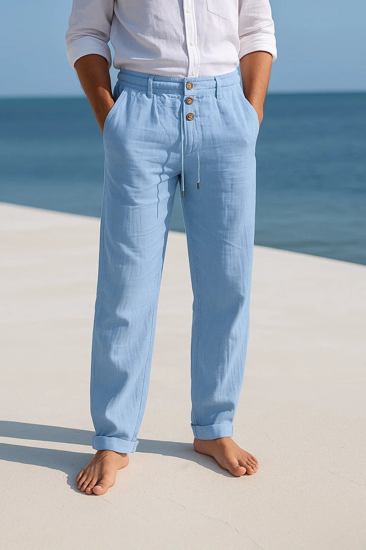 MATTEO | LIGHTWEIGHT LINEN SUMMER PANTS