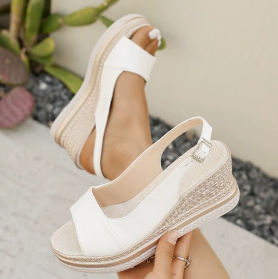 Donna orthopedic sandals by Emma & Rose Cape Town featuring tan leather straps and cushioned soles for comfort.