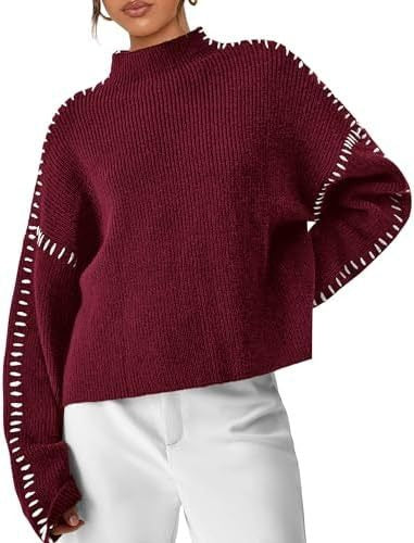 Short women's sweater with high collar - Modern and soft