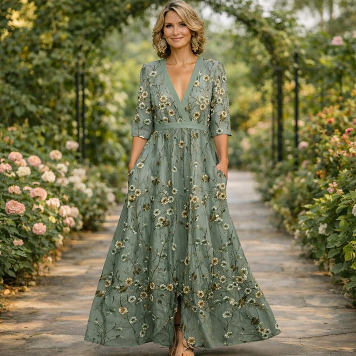 Aimee Elegant Maxi Dress - Elena Harper