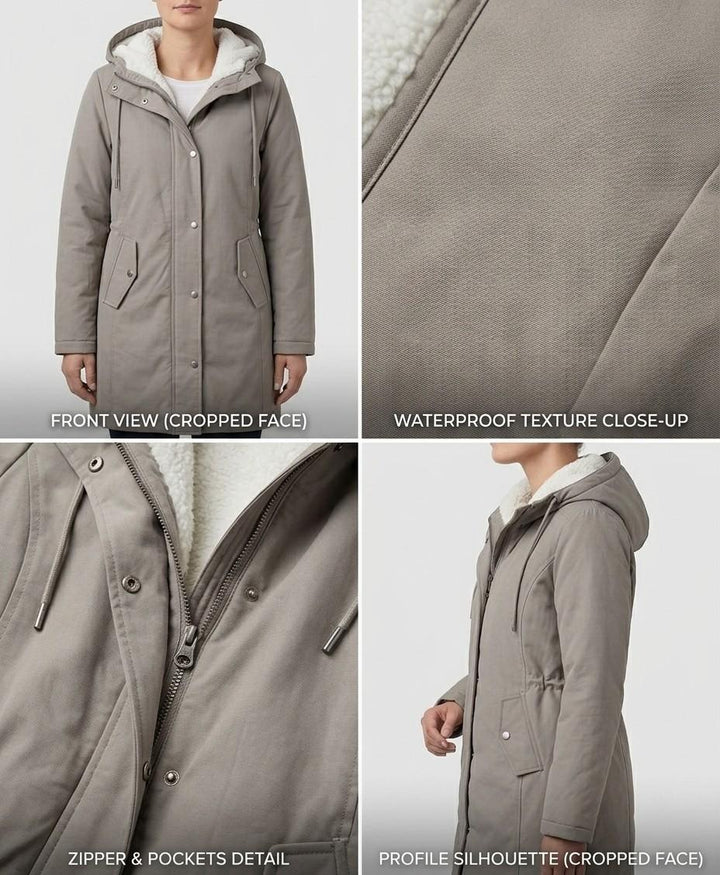WINTER PARKA WITH FLEECE LINING FOR WOMEN