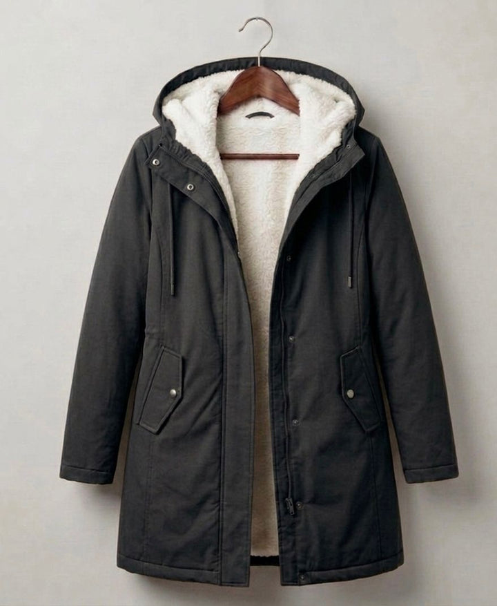 WINTER PARKA WITH FLEECE LINING FOR WOMEN
