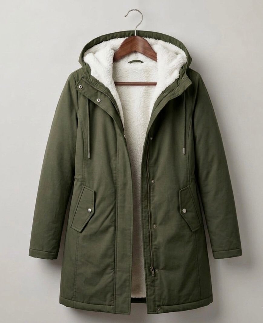 WINTER PARKA WITH FLEECE LINING FOR WOMEN