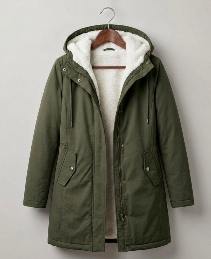 WINTER PARKA WITH FLEECE LINING FOR WOMEN