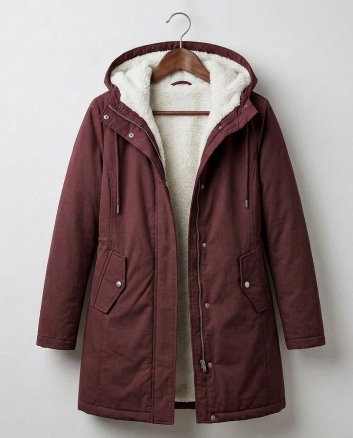 WINTER PARKA WITH FLEECE LINING FOR WOMEN