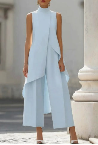 ASYMMETRICAL WIDE-LEG JUMPSUIT FOR WOMEN