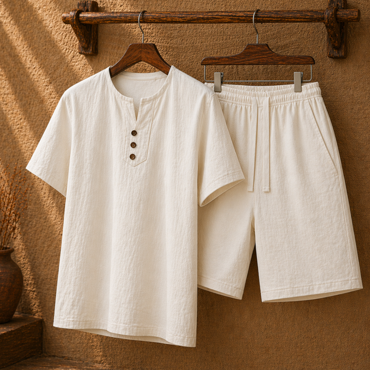Men's Summer Complete Two-Piece Breathable Set – Comfortable Fit
