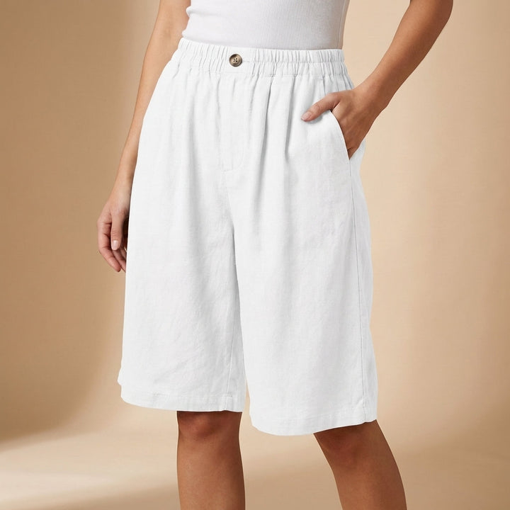 Yvette | Relaxed Fit Elastic Waist Pocket Shorts