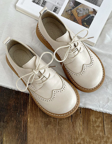 Aurore - Women's Wide Square Toe Oxford Shoes