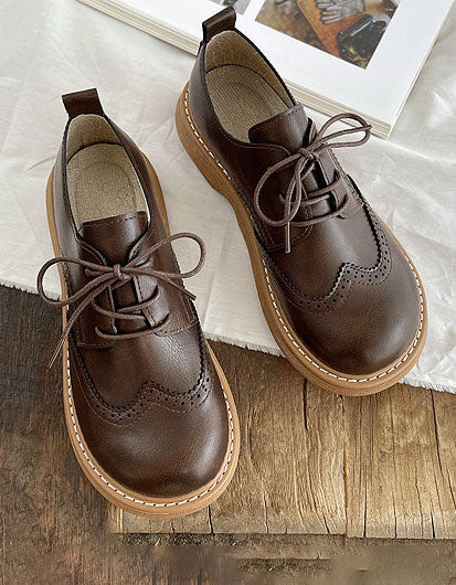 Aurore - Women's Wide Square Toe Oxford Shoes