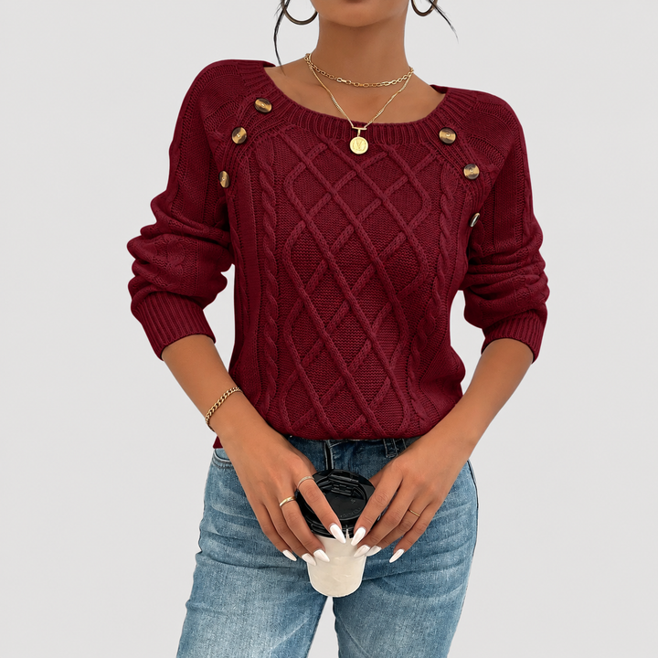 Twisted Knit Women's Sweater