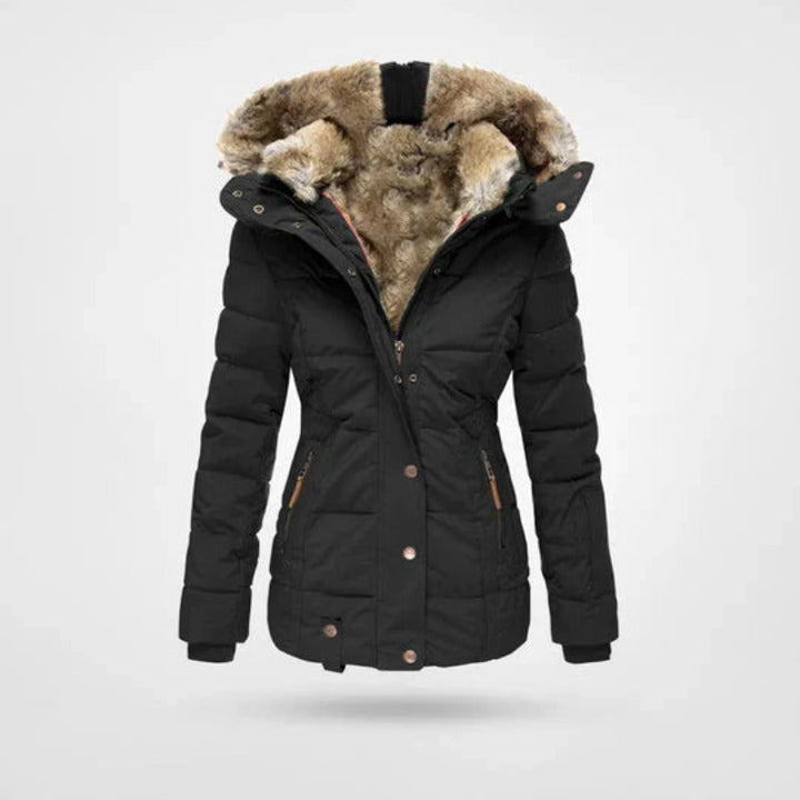 Women's Winter Jacket | Insulated Hood & Double Closure