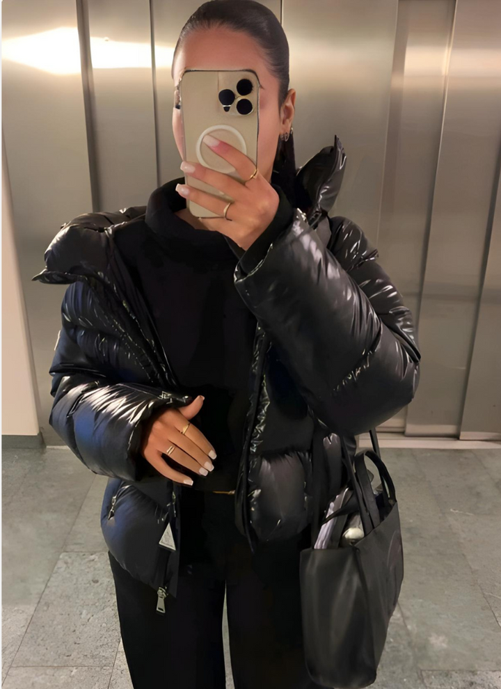 Women's Winter Jacket | Puffer Jacket | Lightweight Warmth with a Glossy Look