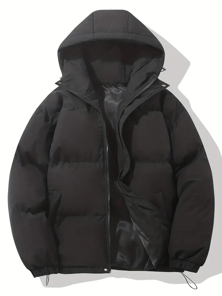 Winter Jacket for Men | Puffer Jacket | Hood & Quick Closure