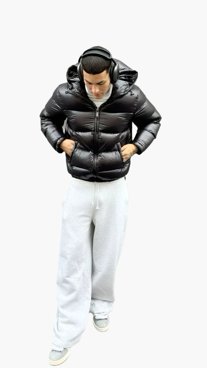 Winter Jacket Men | Puffer Jacket | Adjustable Hood & Clear Silhouette