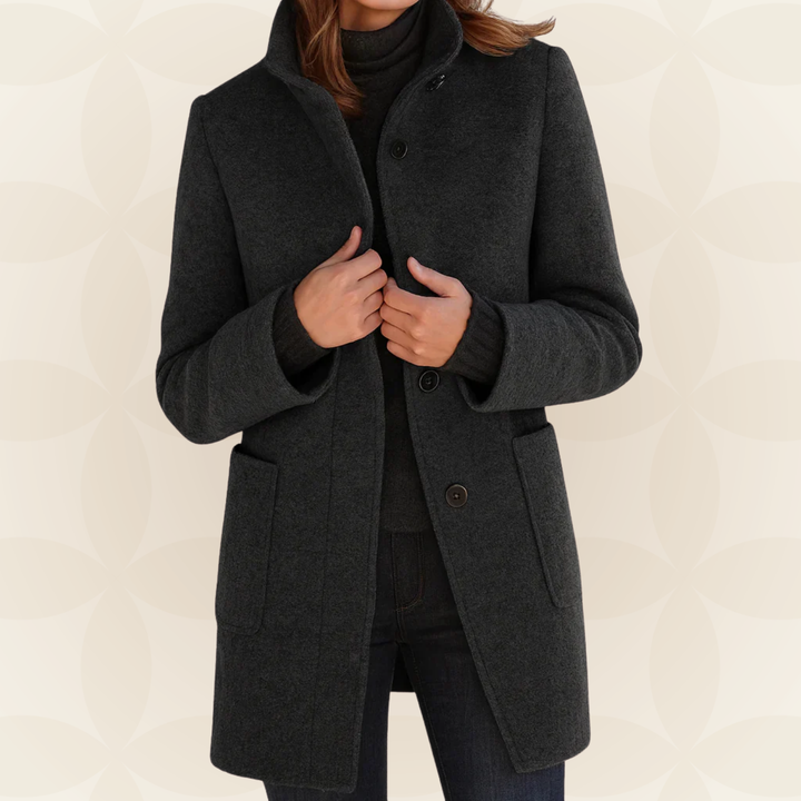 Women's Winter Coat | High Collar Against Wind