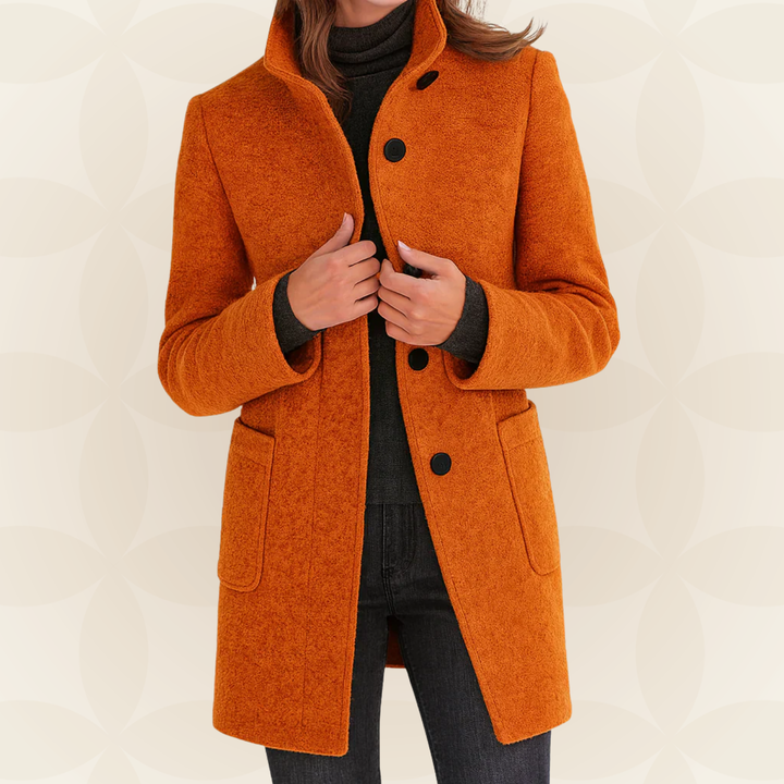 Women's Winter Coat | High Collar Against Wind
