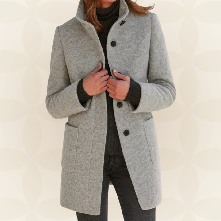 Women's Winter Coat | High Collar Against Wind