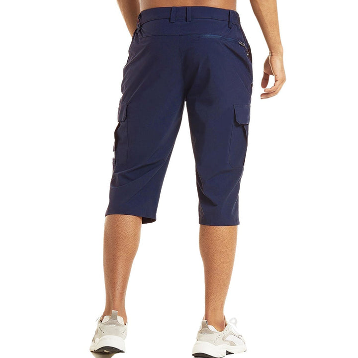 Cesare Summer Shorts with Multiple Pockets, view 10 - Elena Harper