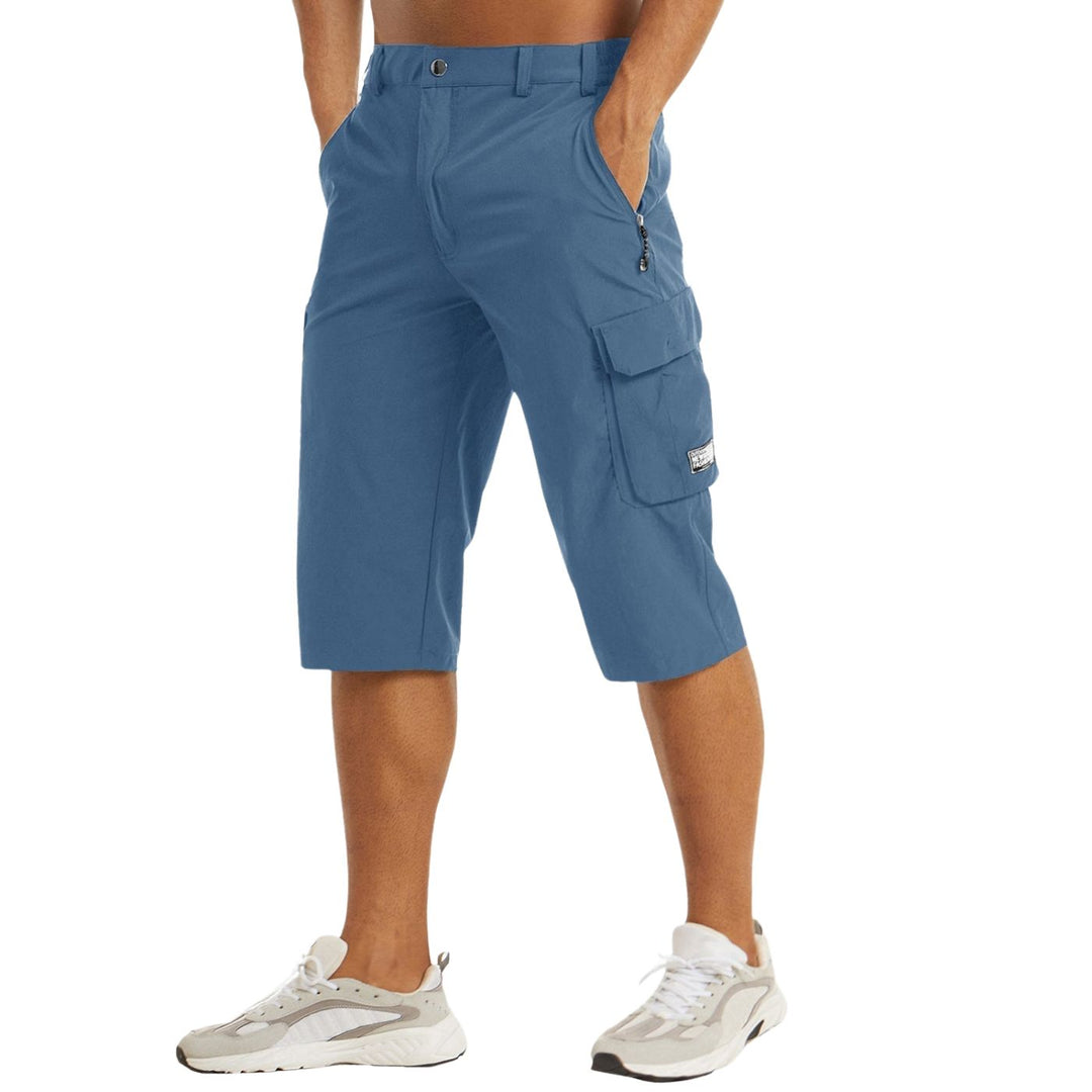 Cesare Summer Shorts with Multiple Pockets, view 3 - Elena Harper