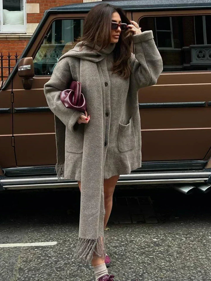 Wool Jacket for Women | Shawl Collar & Soft Draping