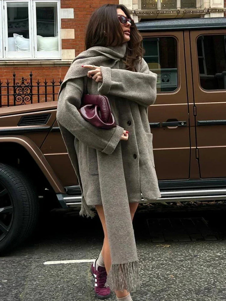 Wool Jacket for Women | Shawl Collar & Soft Draping