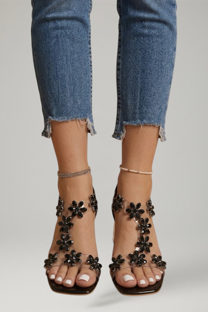 Women's Block Heel Sandals with Cushioned Insole