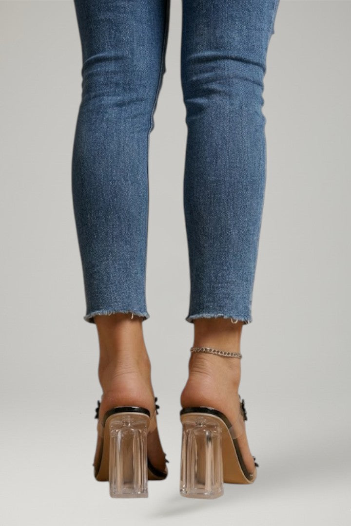 Women's Block Heel Sandals with Cushioned Insole