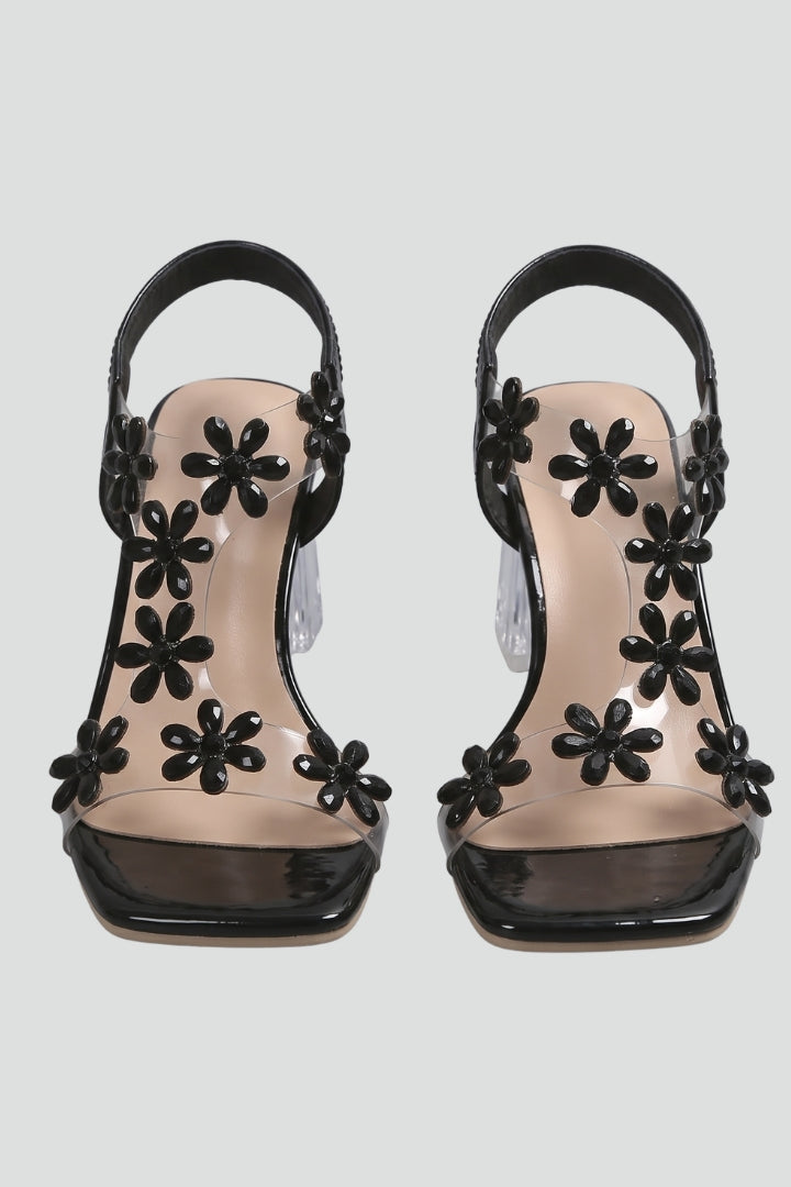 Women's Block Heel Sandals with Cushioned Insole