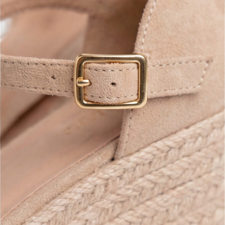 Montarello Women's Closed-Toe Jute Wedge Ankle Strap Espadrille Sandals